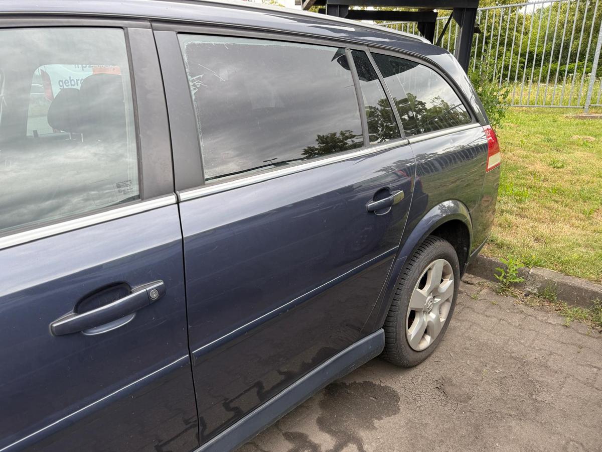 Opel Vectra C original Tür hinten links Z168 Metroblau Perl Caravan Rohbau BJ06